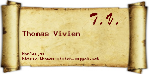 Thomas Vivien névjegykártya