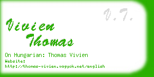 vivien thomas business card